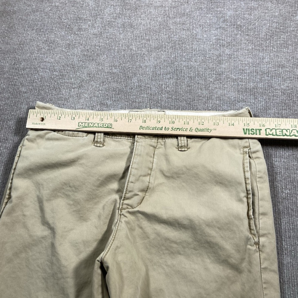 Vintage Hollister Pants Mens 30x31 Beige Khaki Chino‎ Straight Leg Logo Y2K - Picture 10 of 12